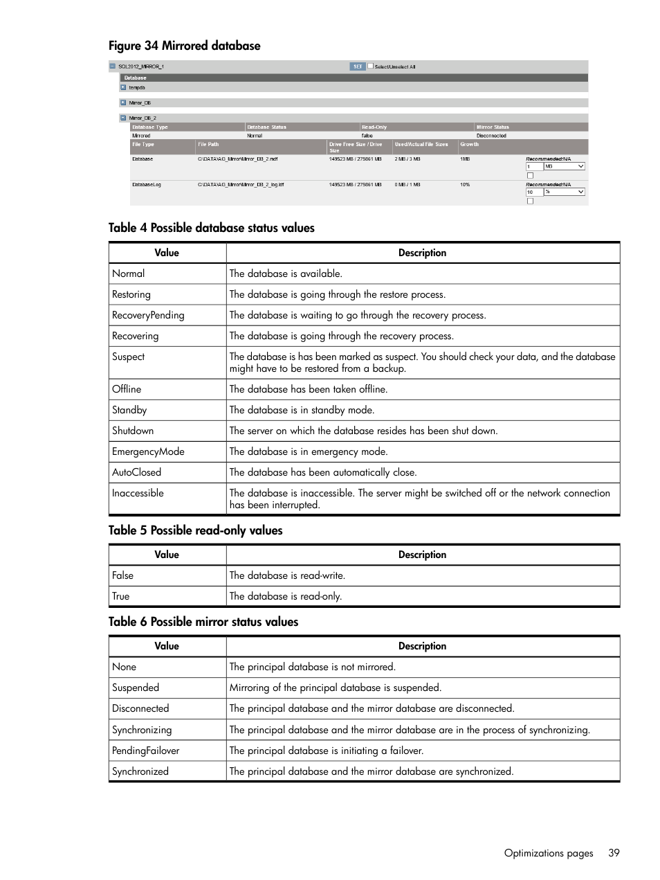 HP ProLiant DL980 G7 Server User Manual | Page 39 / 57