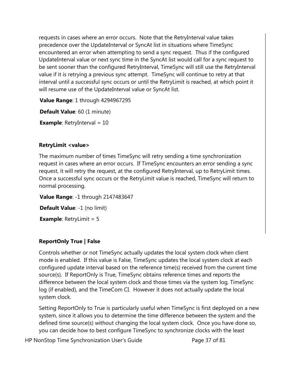 HP NonStop G-Series User Manual | Page 37 / 81