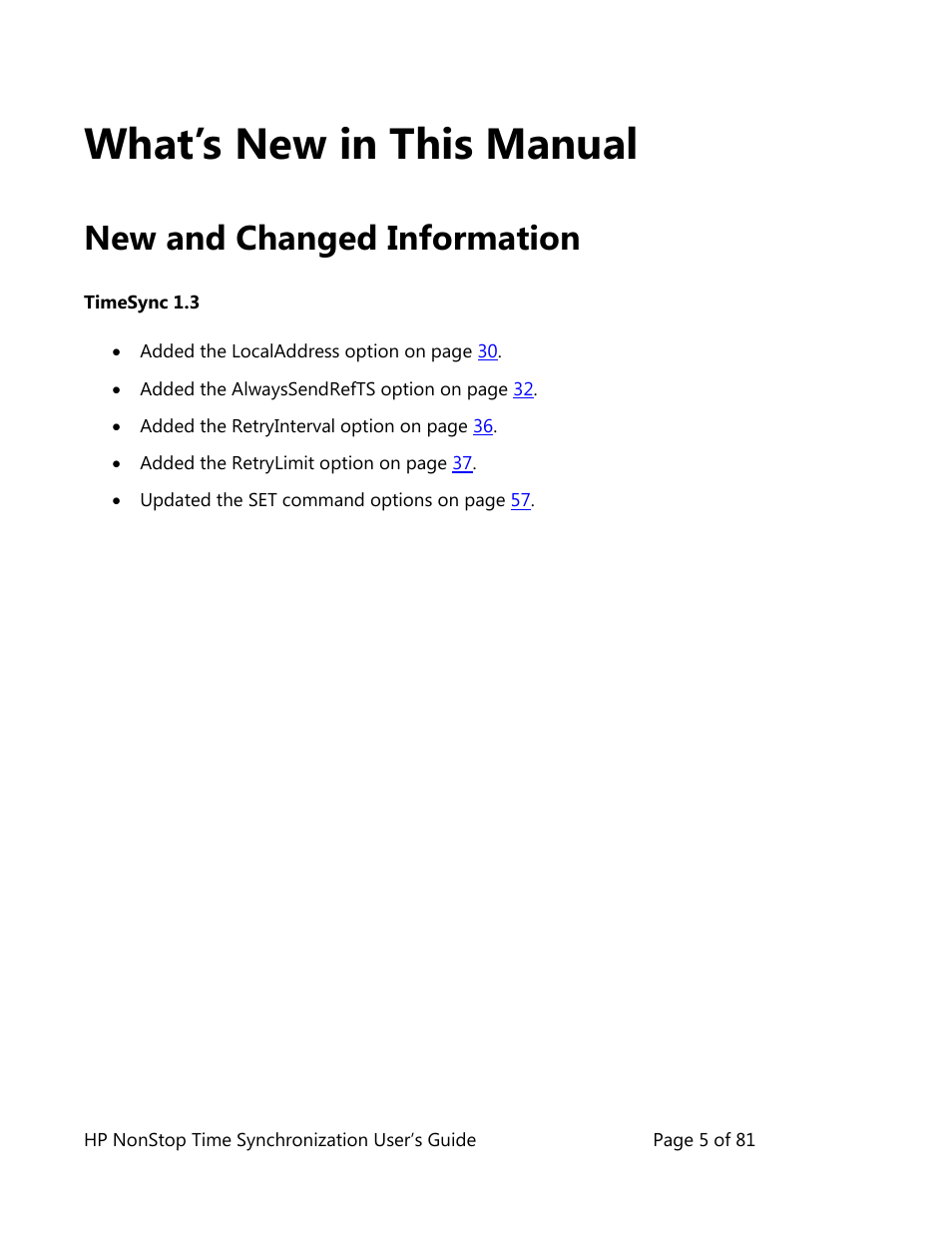 What’s new in this manual, New and changed information | HP NonStop G-Series User Manual | Page 5 / 81