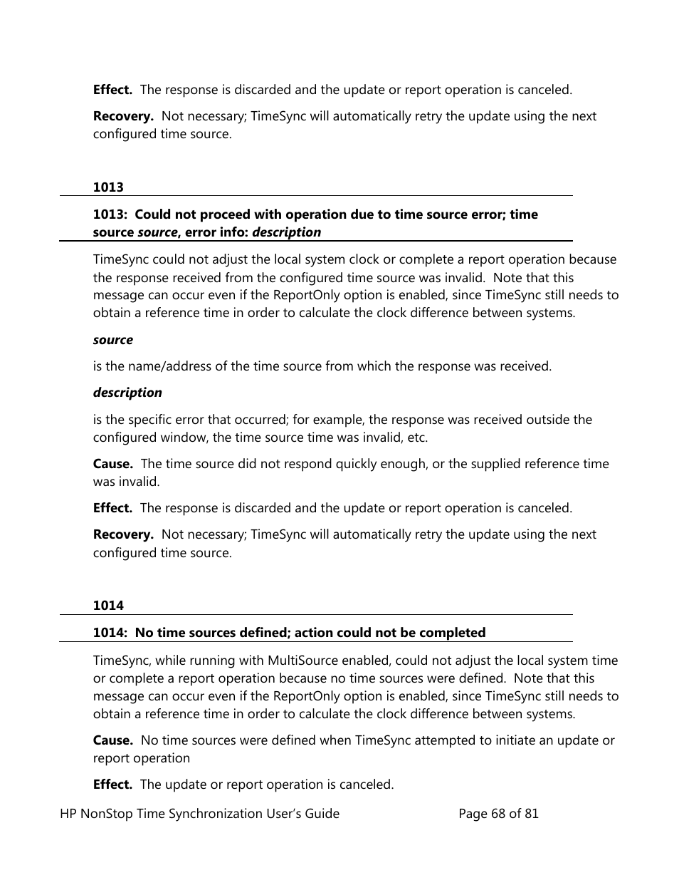 HP NonStop G-Series User Manual | Page 68 / 81