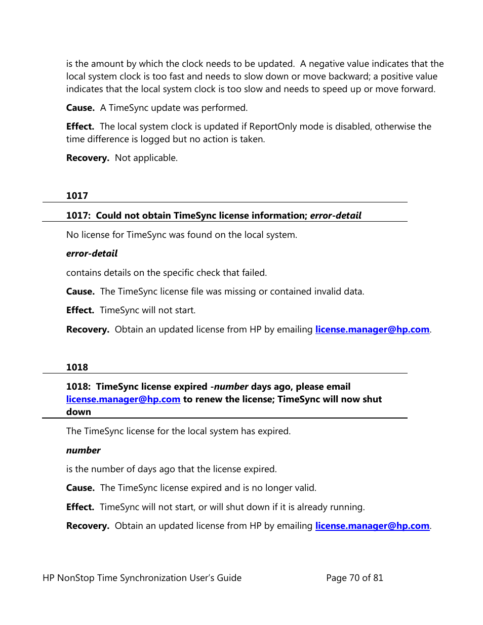 HP NonStop G-Series User Manual | Page 70 / 81