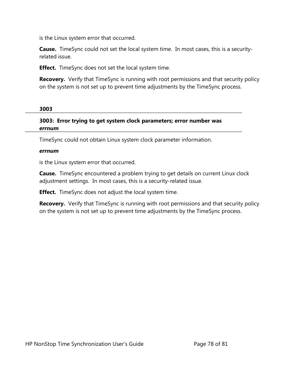 HP NonStop G-Series User Manual | Page 78 / 81