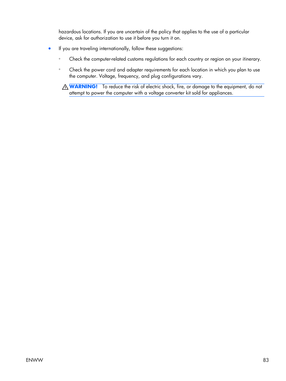 HP EliteBook Folio 1040 G1 Notebook PC User Manual | Page 93 / 101