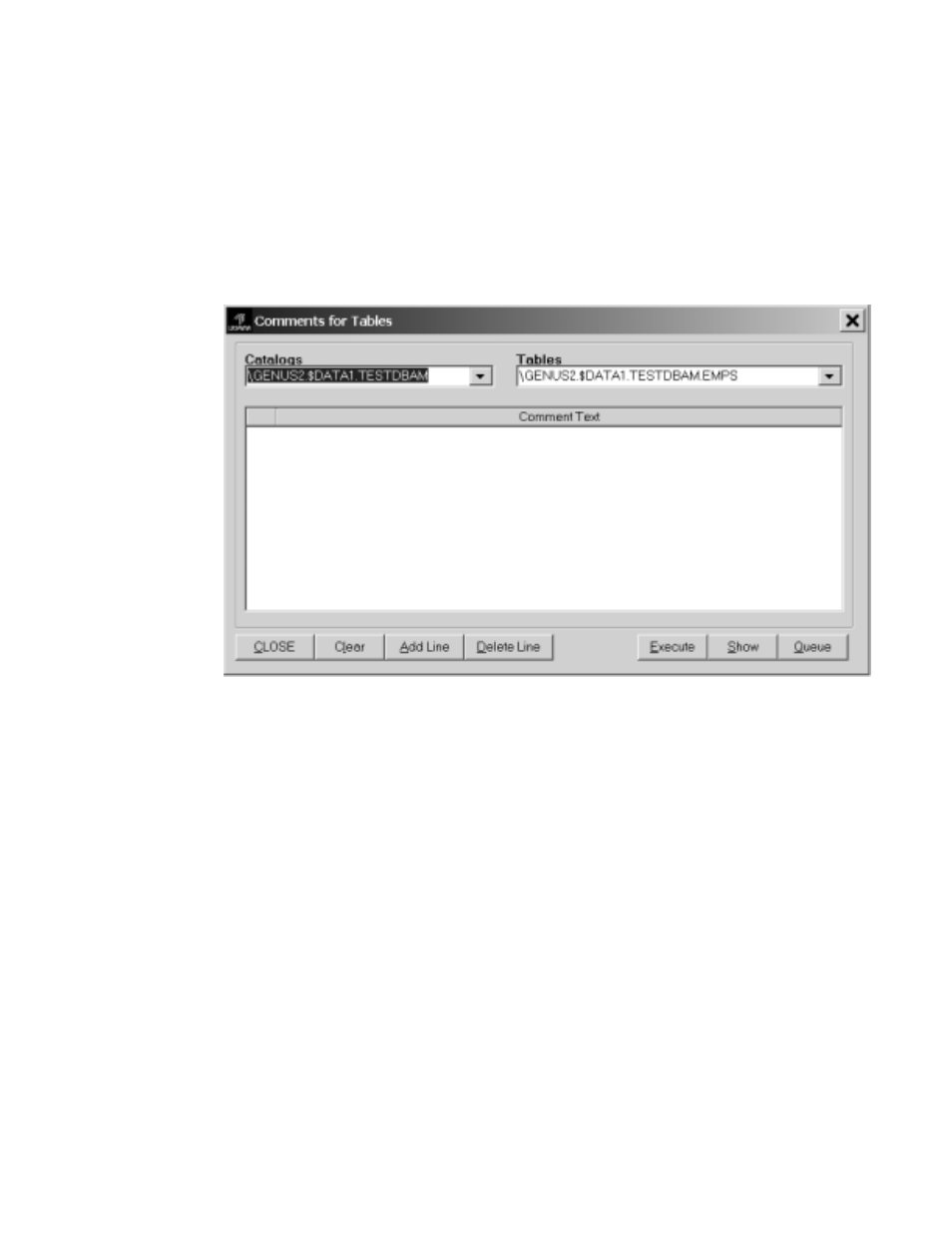 Managing table comments | HP NonStop G-Series User Manual | Page 152 / 262