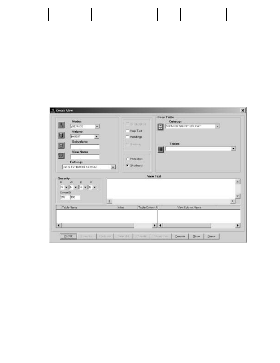 Creating a view, Assign name and location | HP NonStop G-Series User Manual | Page 167 / 262