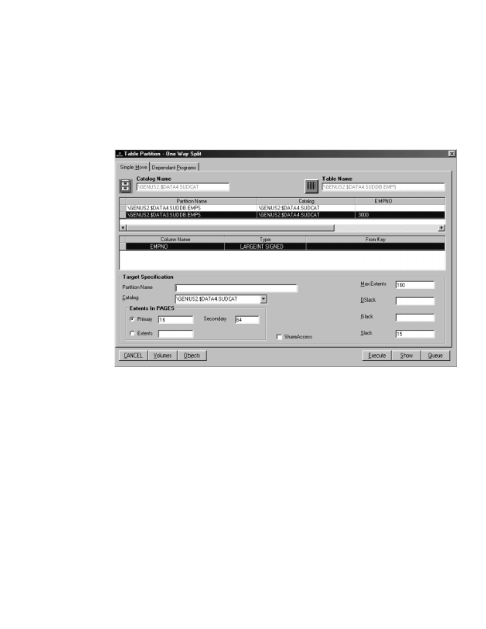 Performing a one-way split | HP NonStop G-Series User Manual | Page 222 / 262