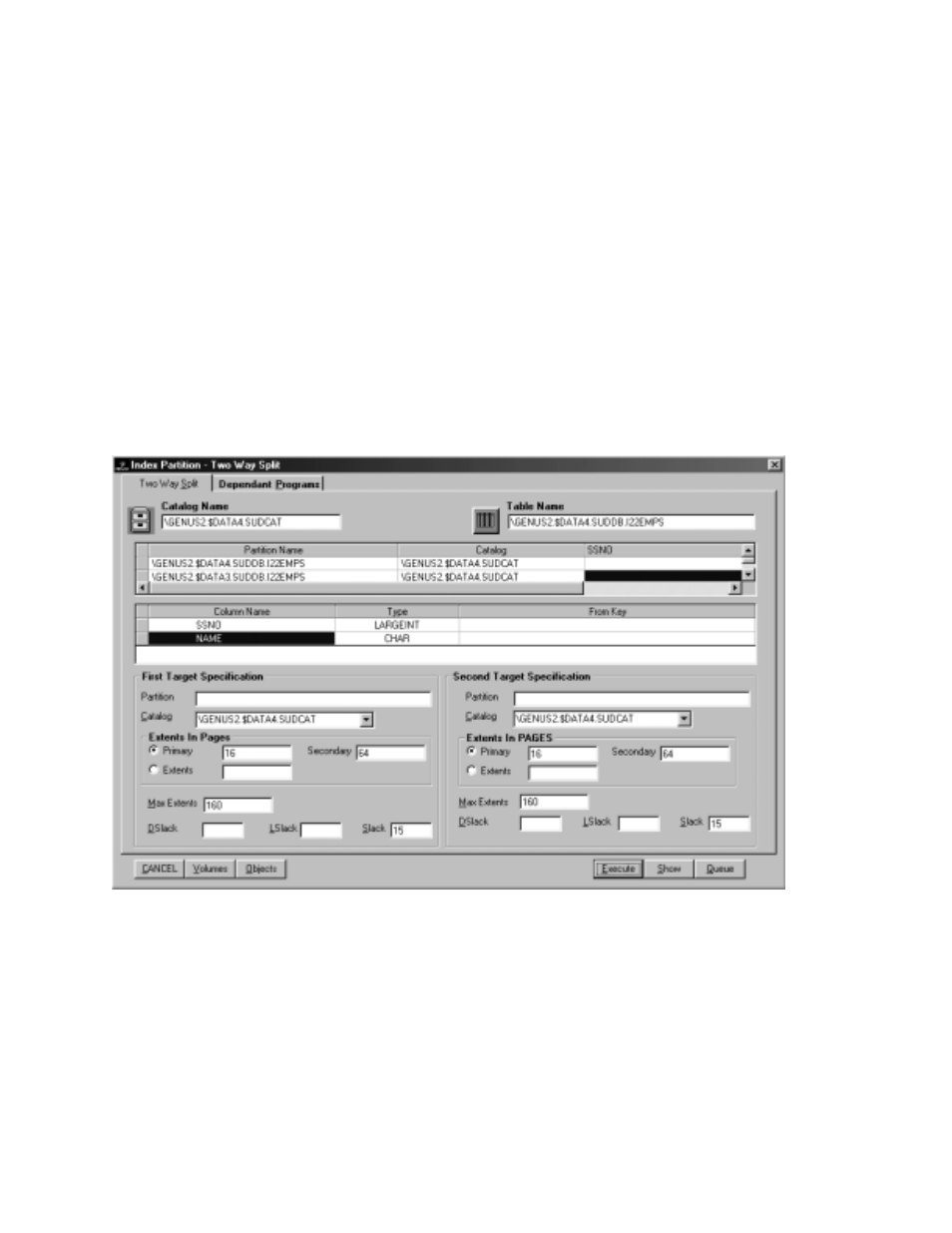 Performing a two-way split | HP NonStop G-Series User Manual | Page 244 / 262