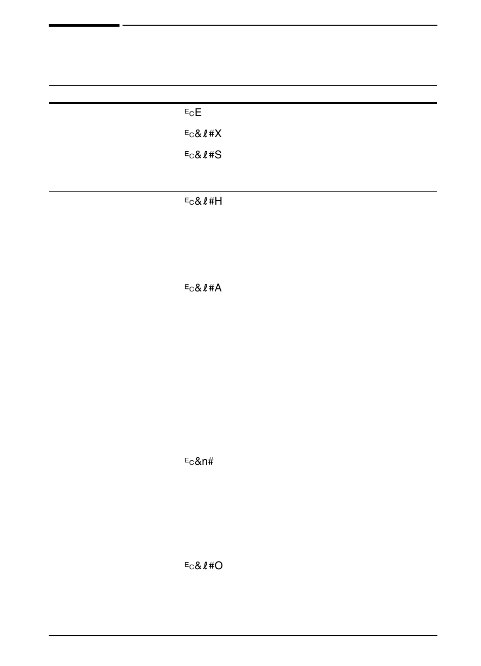 Common pcl printer commands, Printer commands d-5 | HP LaserJet 5000 Printer series User Manual | Page 179 / 204