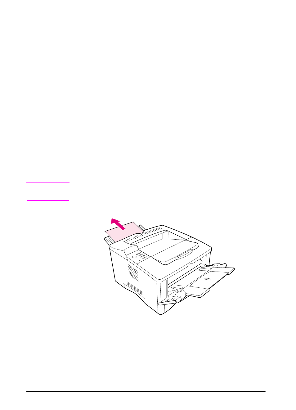 Printing to the rear output bin | HP LaserJet 5000 Printer series User Manual | Page 40 / 204