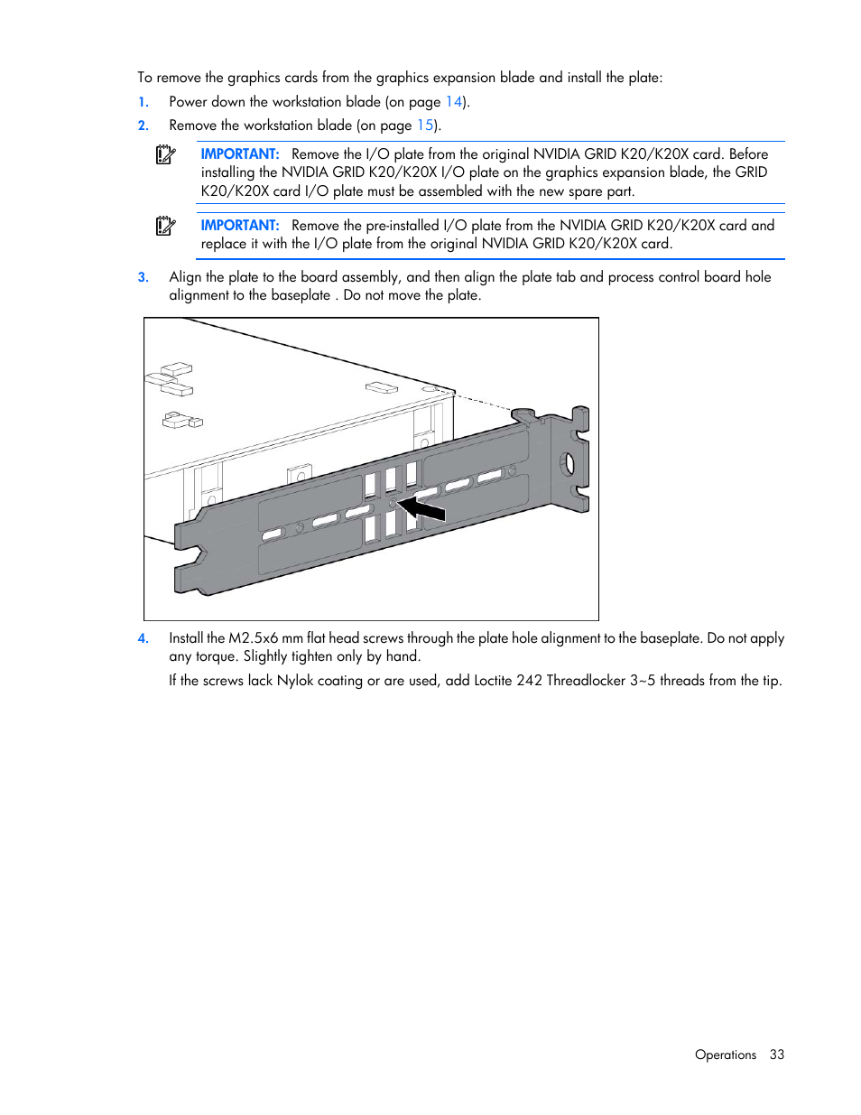 HP ProLiant WS460c Gen8 Graphics Server Blade User Manual | Page 33 / 98