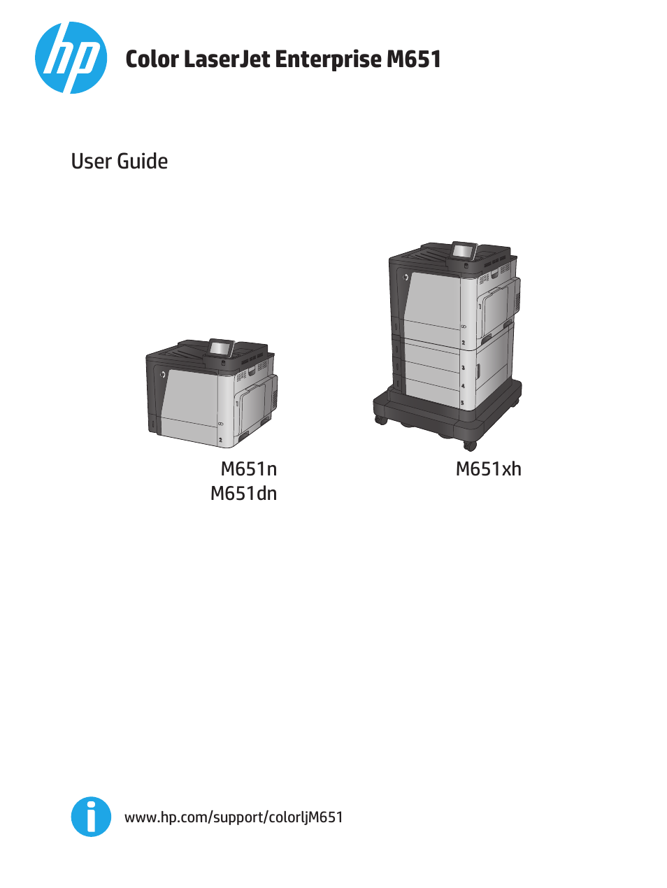 HP Color LaserJet Enterprise M651 Printer series User Manual | 114 pages