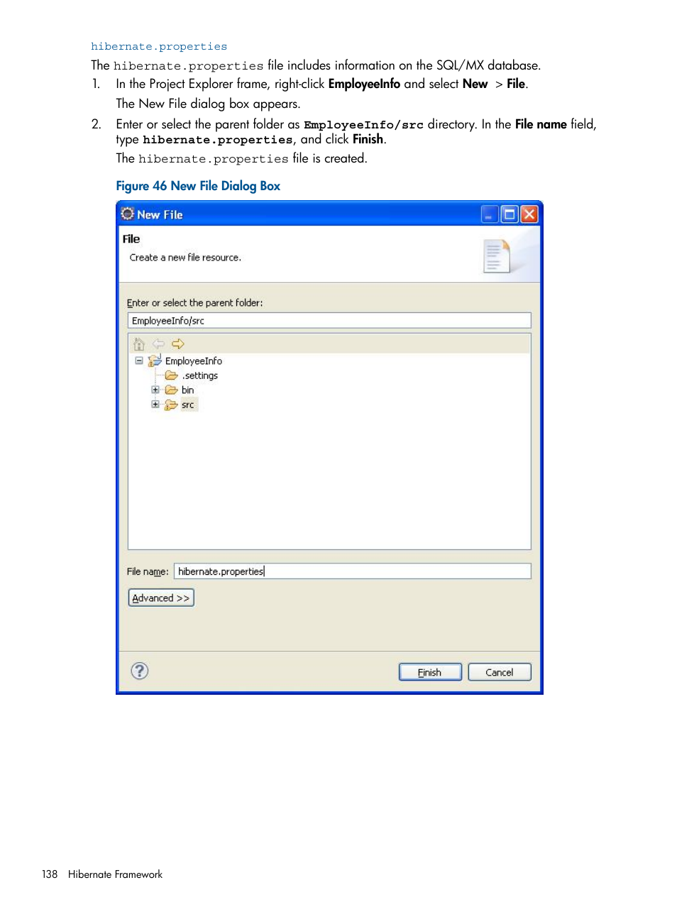 Hibernate.properties | HP Integrity NonStop J-Series User Manual | Page 138 / 351