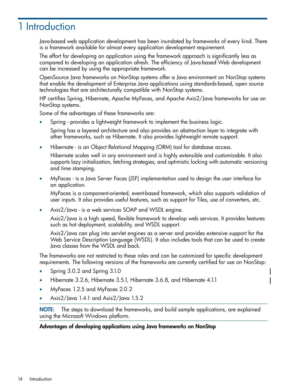 1 introduction, Chapter 1: introduction | HP Integrity NonStop J-Series User Manual | Page 14 / 351