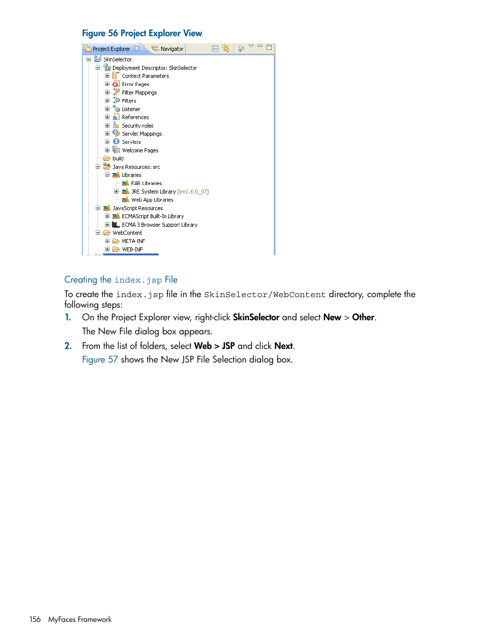 Creating the index.jsp file | HP Integrity NonStop J-Series User Manual | Page 156 / 351