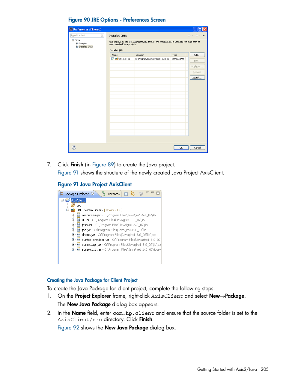 Creating the java package for client project | HP Integrity NonStop J-Series User Manual | Page 205 / 351