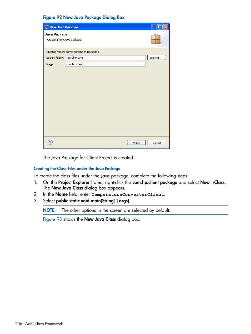 Creating the class files under the java package | HP Integrity NonStop J-Series User Manual | Page 206 / 351