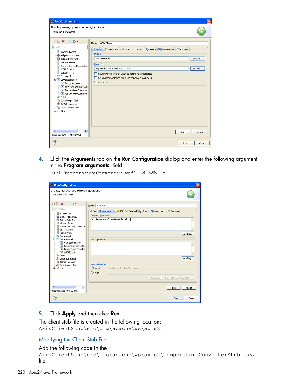 Modifying the client stub file | HP Integrity NonStop J-Series User Manual | Page 220 / 351