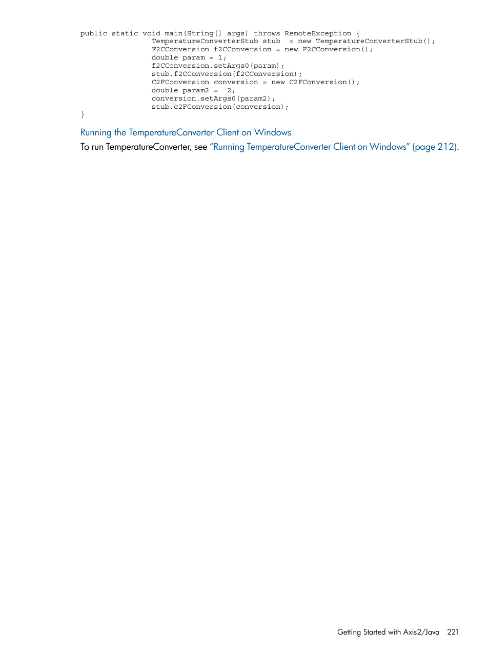 Running the temperatureconverter client on windows | HP Integrity NonStop J-Series User Manual | Page 221 / 351