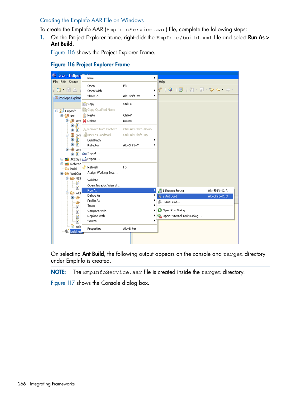 Creating the empinfo aar file on windows | HP Integrity NonStop J-Series User Manual | Page 266 / 351