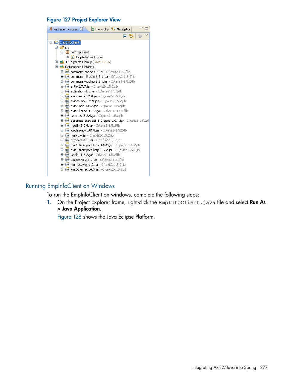 Running empinfoclient on windows, Figure 127 | HP Integrity NonStop J-Series User Manual | Page 277 / 351