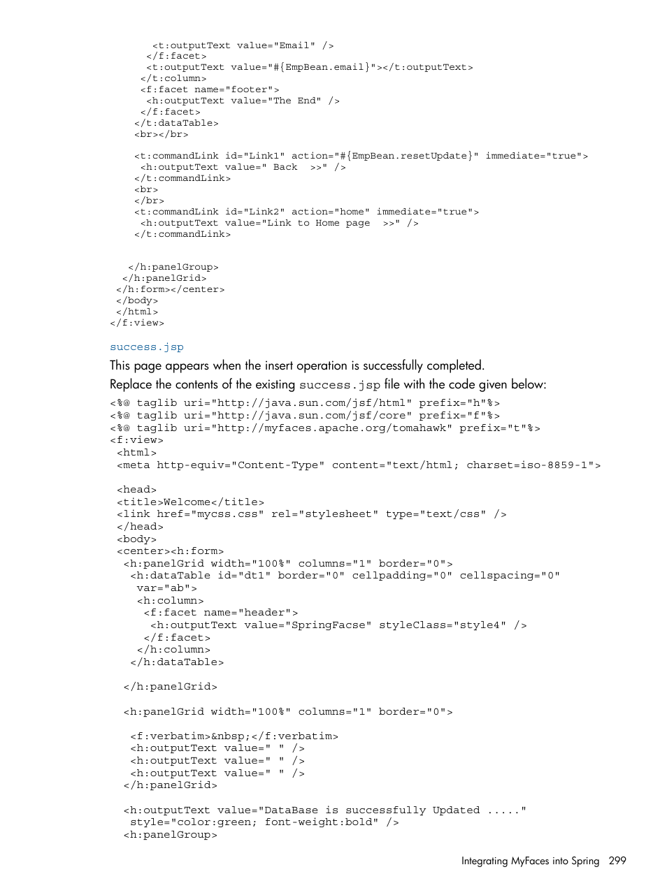 Success.jsp | HP Integrity NonStop J-Series User Manual | Page 299 / 351
