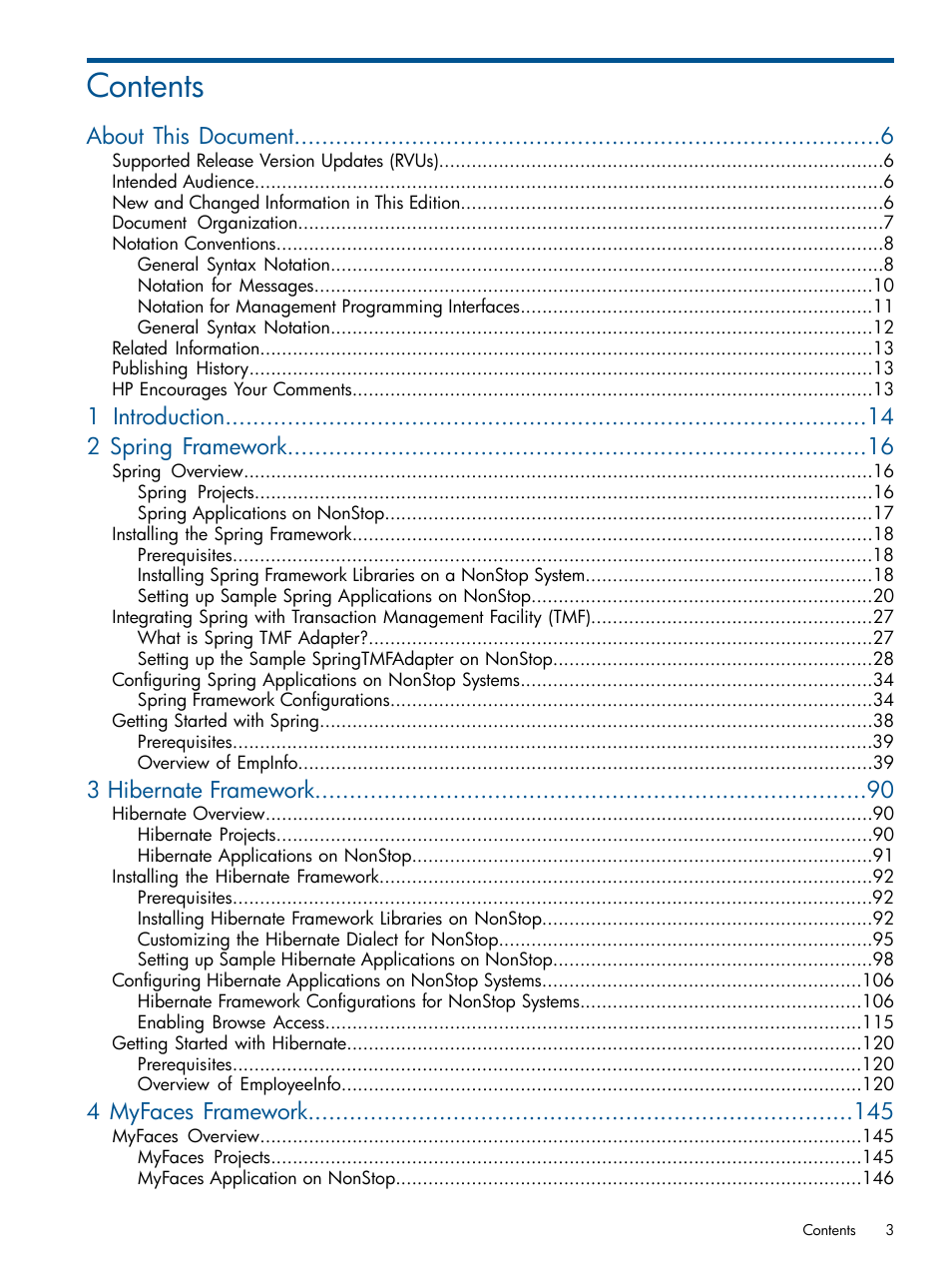 HP Integrity NonStop J-Series User Manual | Page 3 / 351