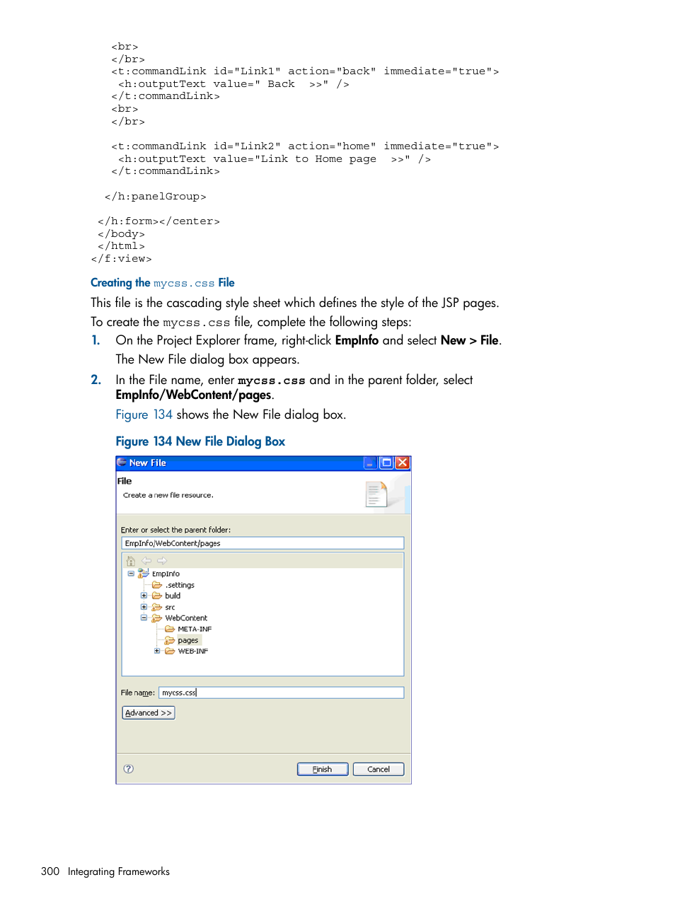 Creating the mycss.css file | HP Integrity NonStop J-Series User Manual | Page 300 / 351