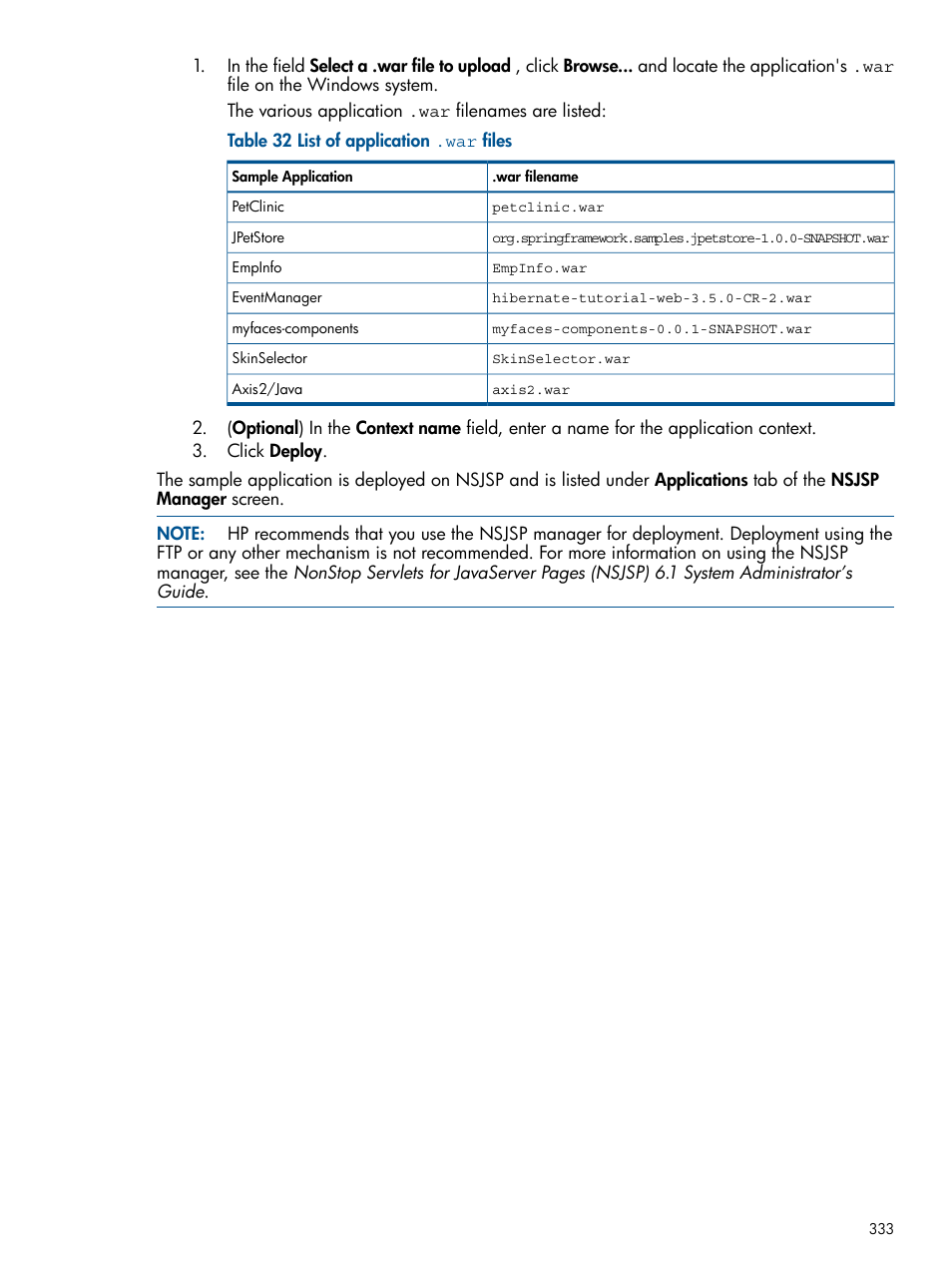 HP Integrity NonStop J-Series User Manual | Page 333 / 351