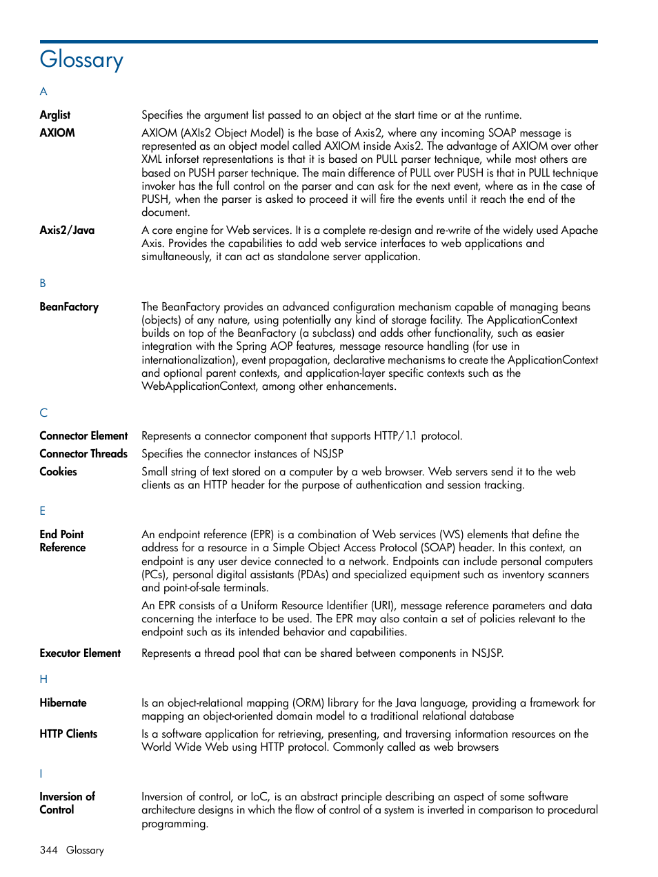 Glossary | HP Integrity NonStop J-Series User Manual | Page 344 / 351