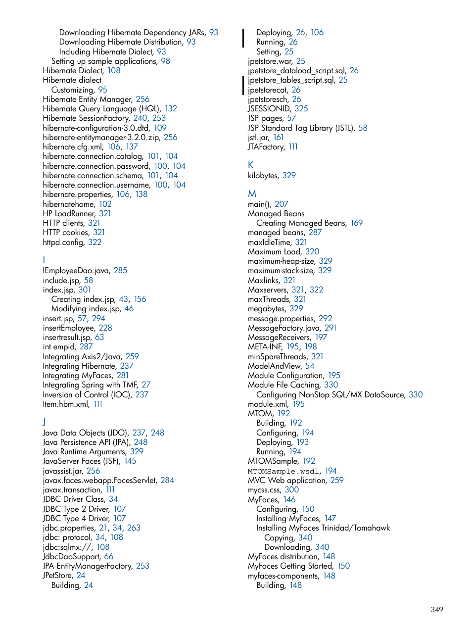 HP Integrity NonStop J-Series User Manual | Page 349 / 351