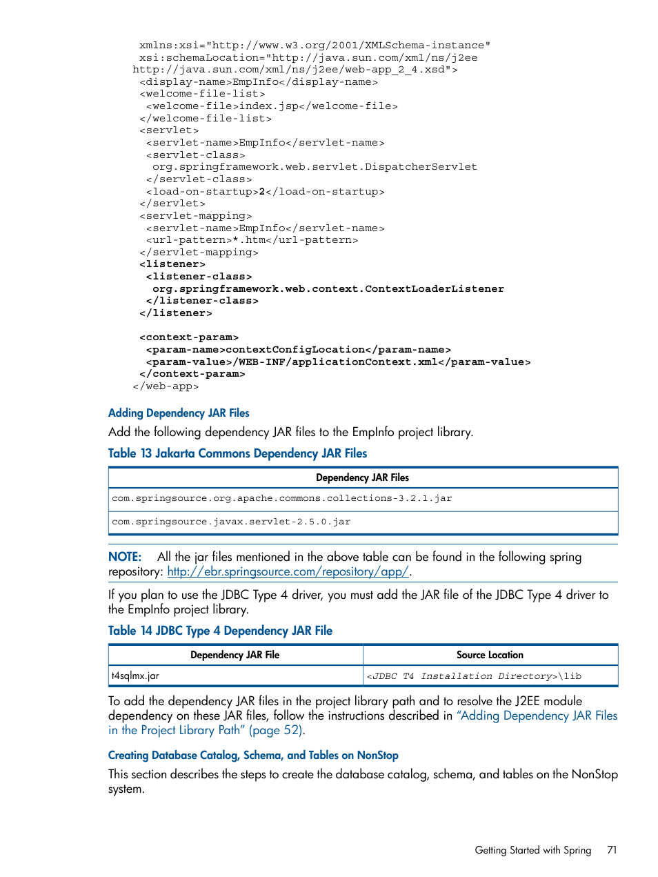 Adding dependency jar files | HP Integrity NonStop J-Series User Manual | Page 71 / 351