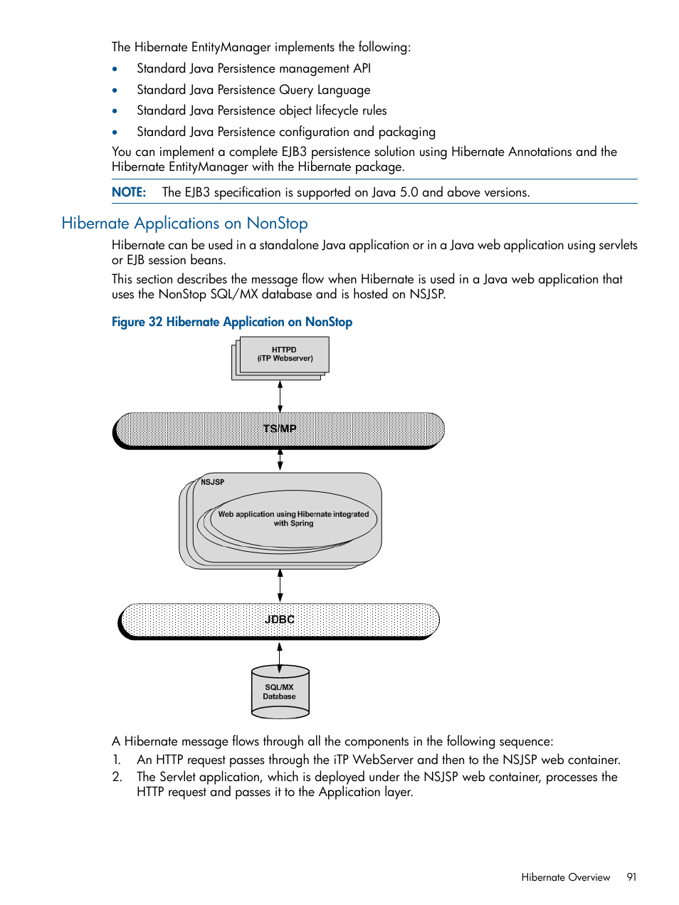 Hibernate applications on nonstop | HP Integrity NonStop J-Series User Manual | Page 91 / 351
