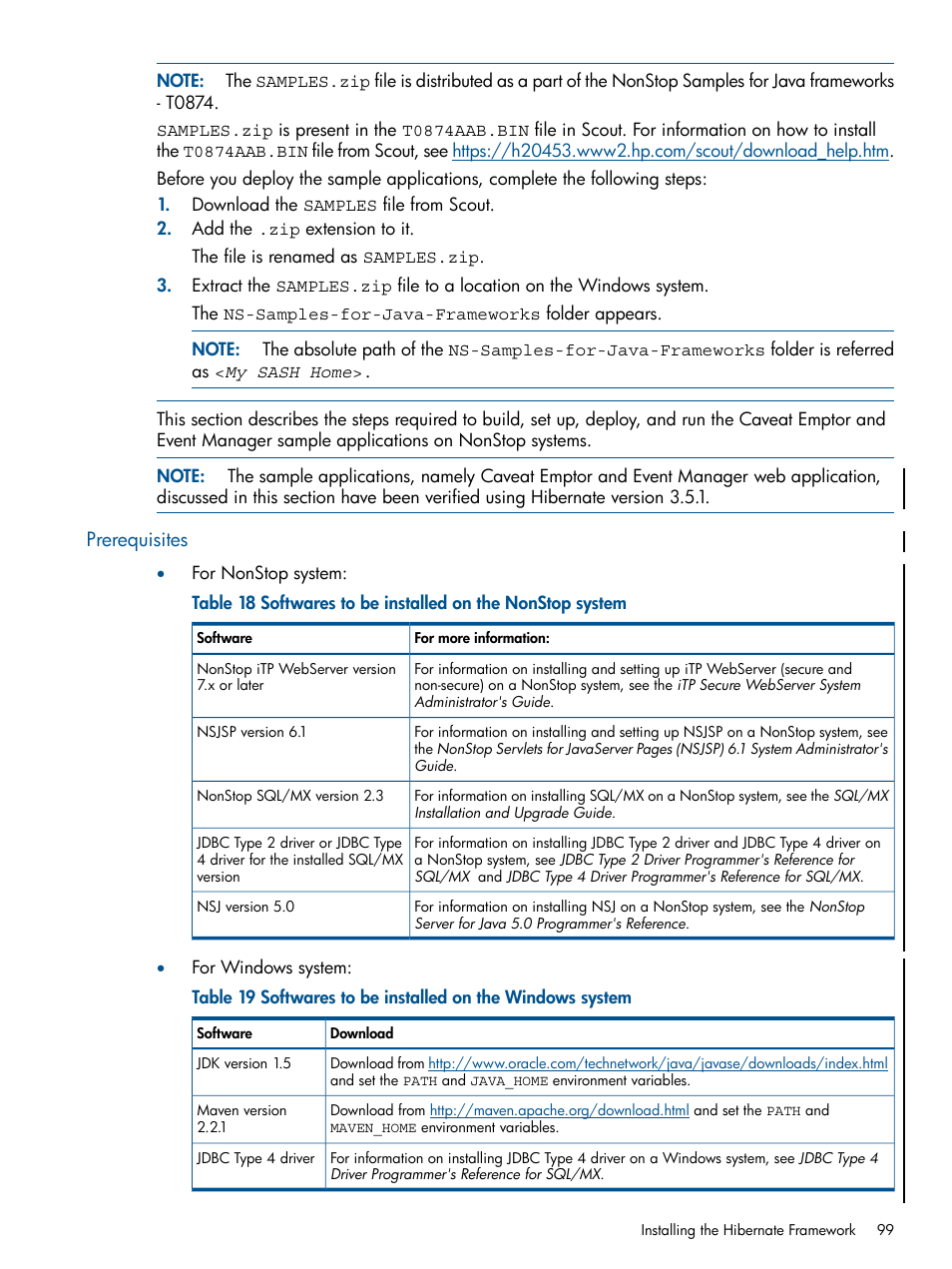 Prerequisites | HP Integrity NonStop J-Series User Manual | Page 99 / 351