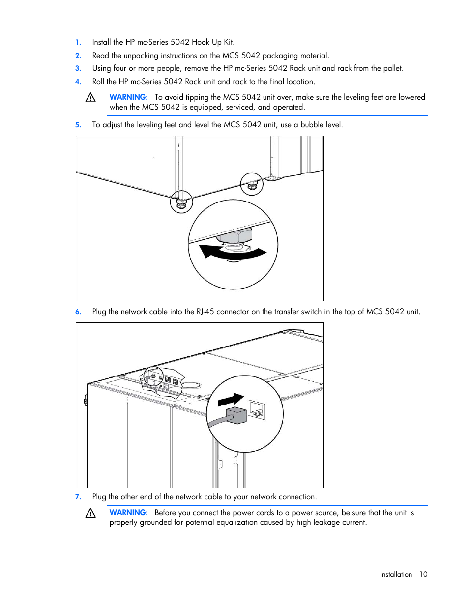 HP Modular Cooling System User Manual | Page 10 / 80