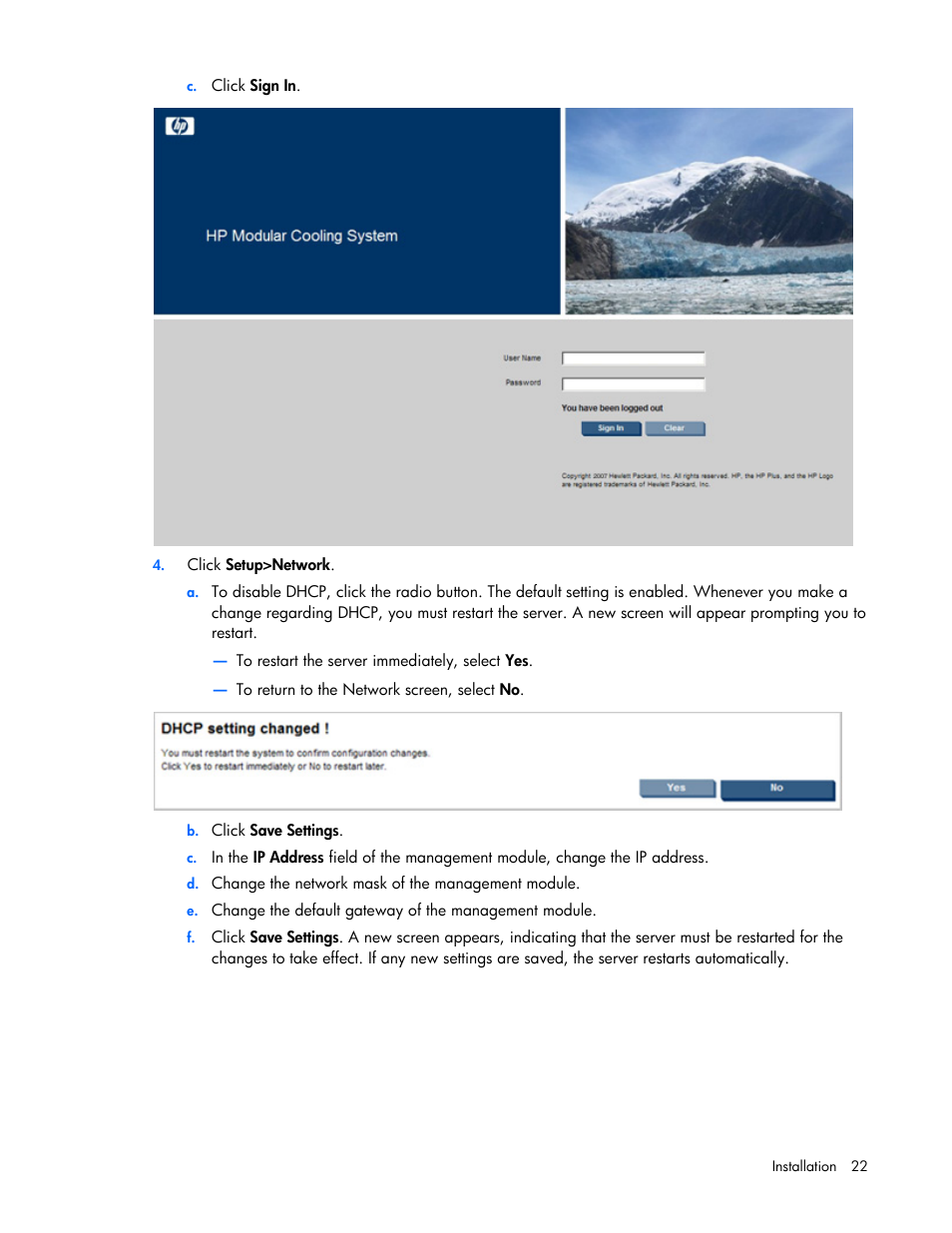 HP Modular Cooling System User Manual | Page 22 / 80