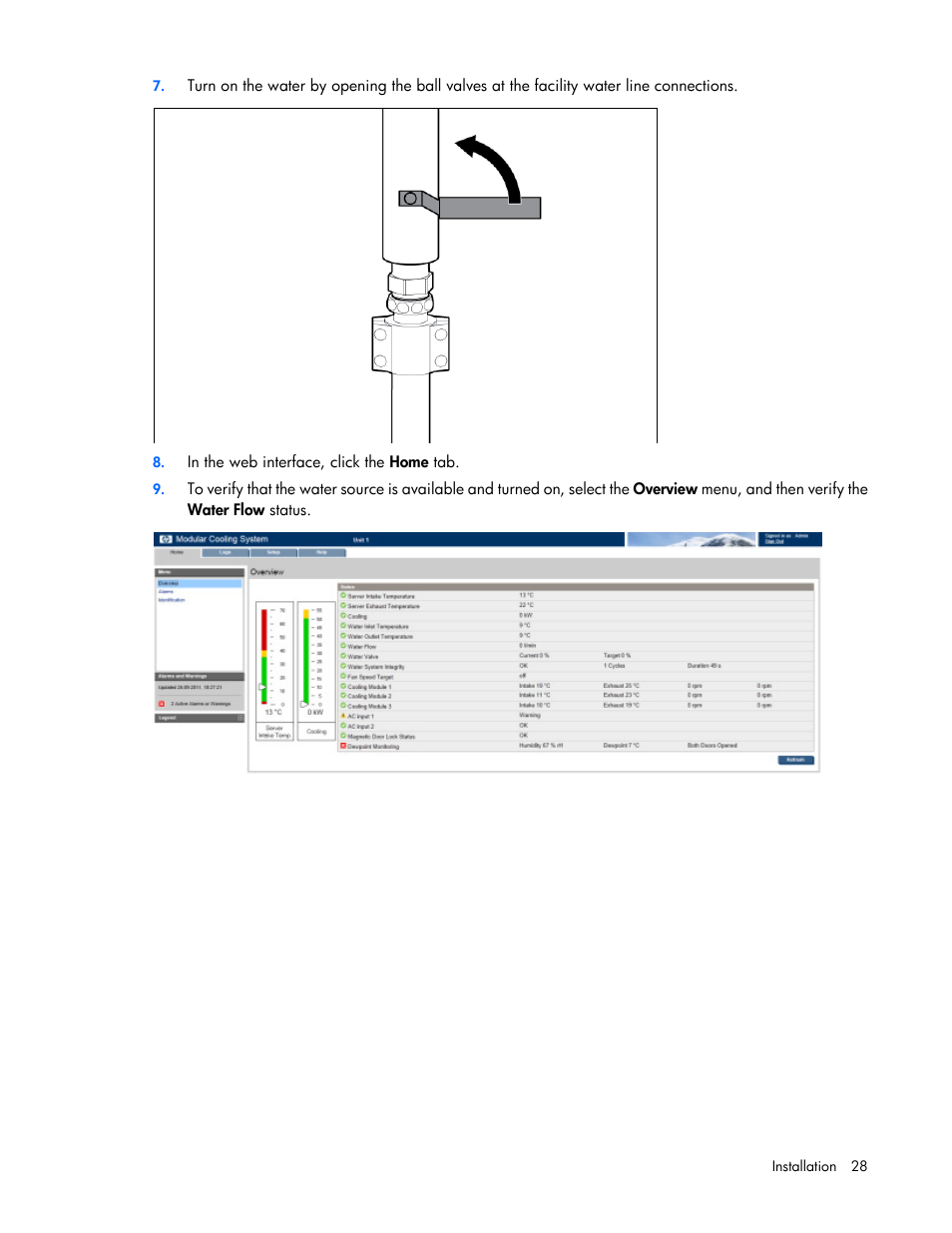 HP Modular Cooling System User Manual | Page 28 / 80