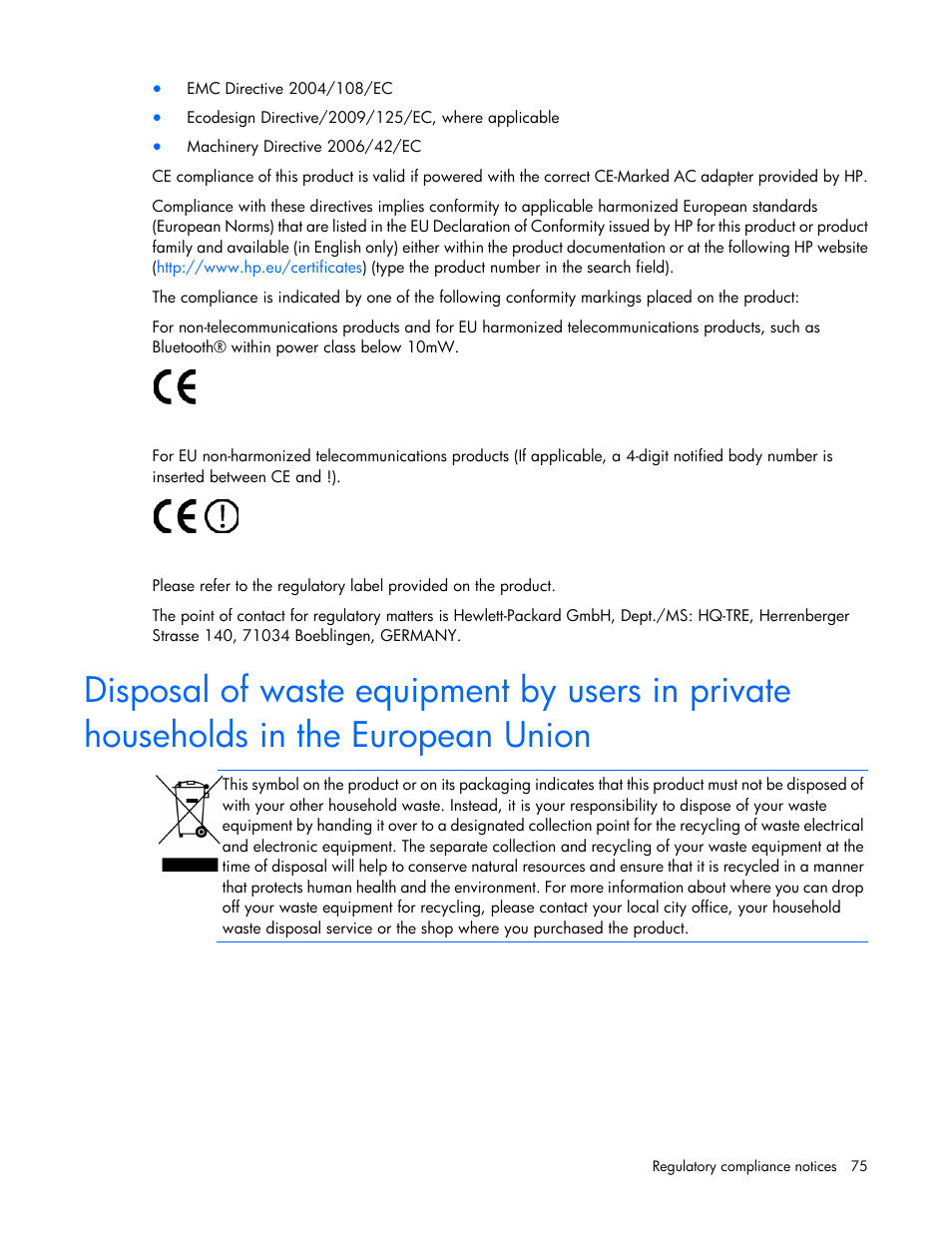HP Modular Cooling System User Manual | Page 75 / 80