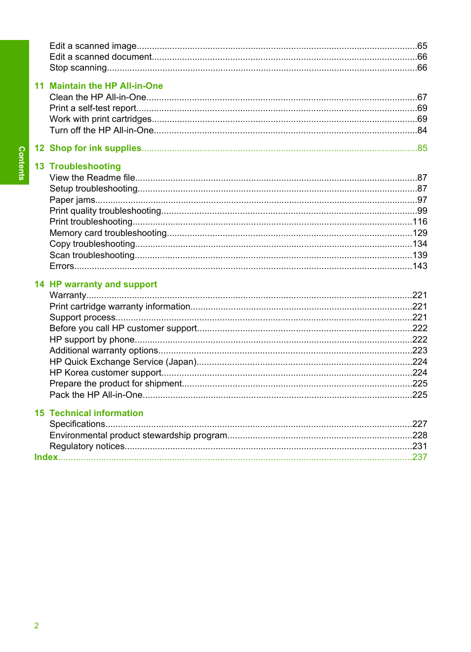 HP Photosmart C4435 All-in-One Printer User Manual | Page 5 / 243