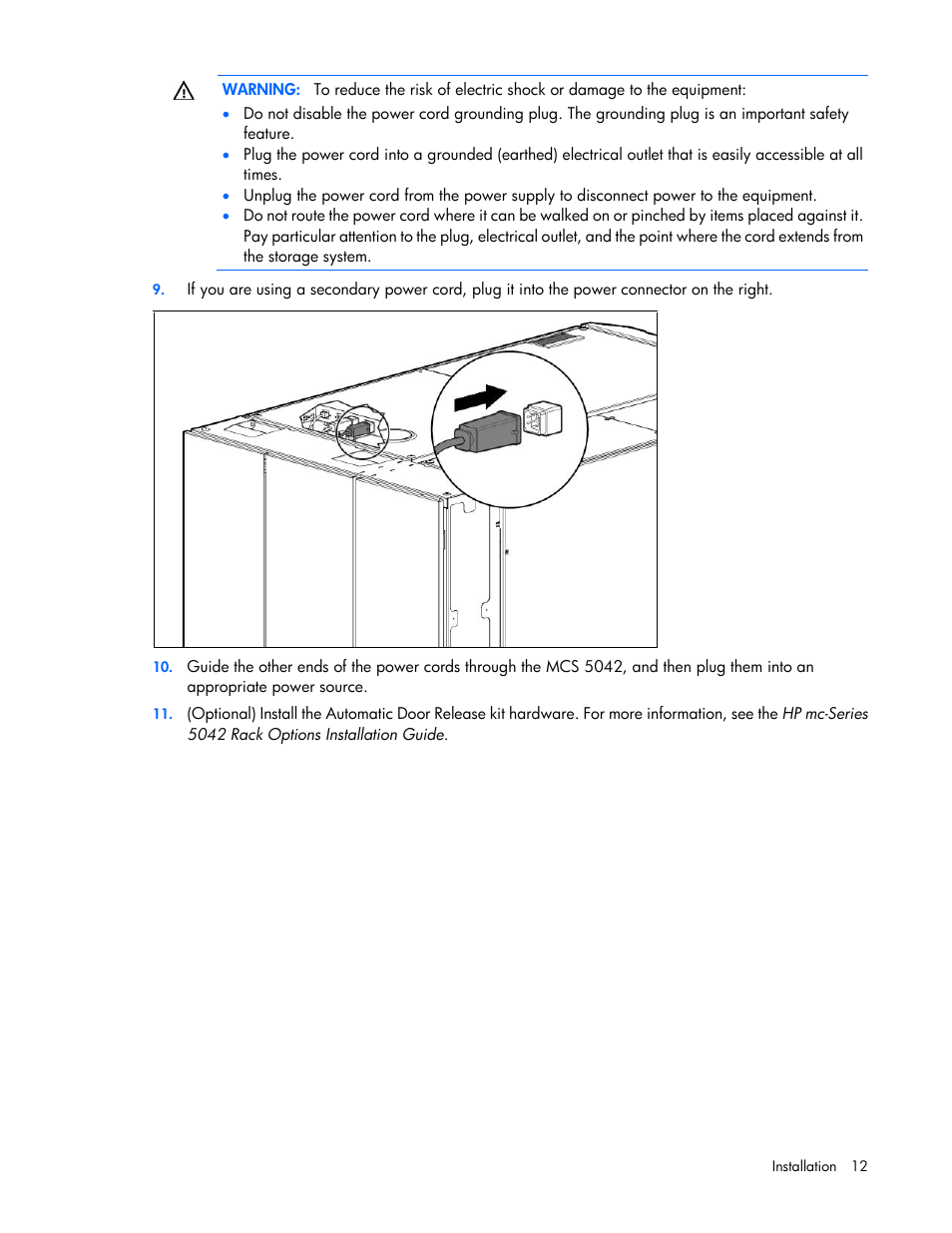 HP Modular Cooling System User Manual | Page 12 / 78