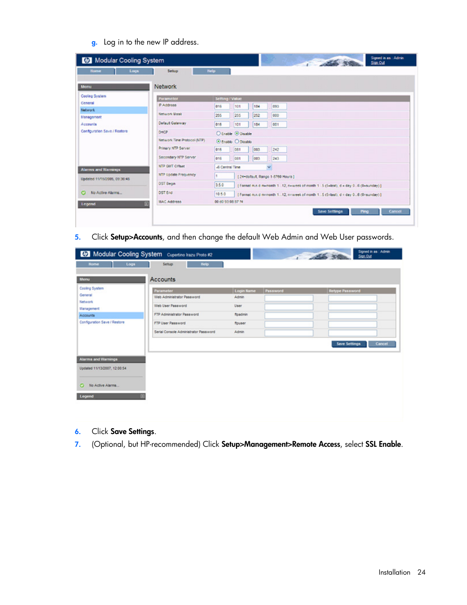 HP Modular Cooling System User Manual | Page 24 / 78