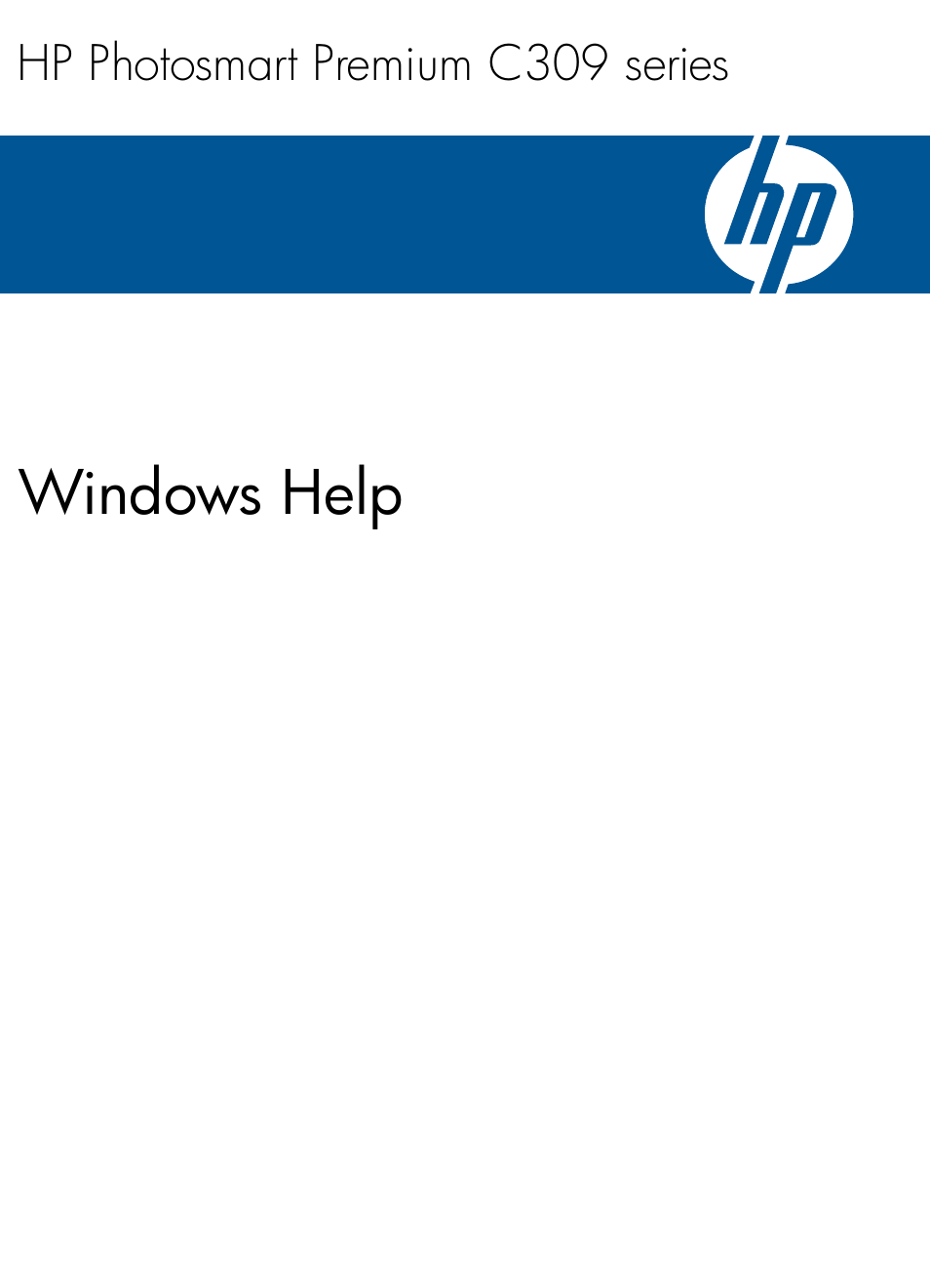 HP Photosmart Premium C309 User Manual | 163 pages