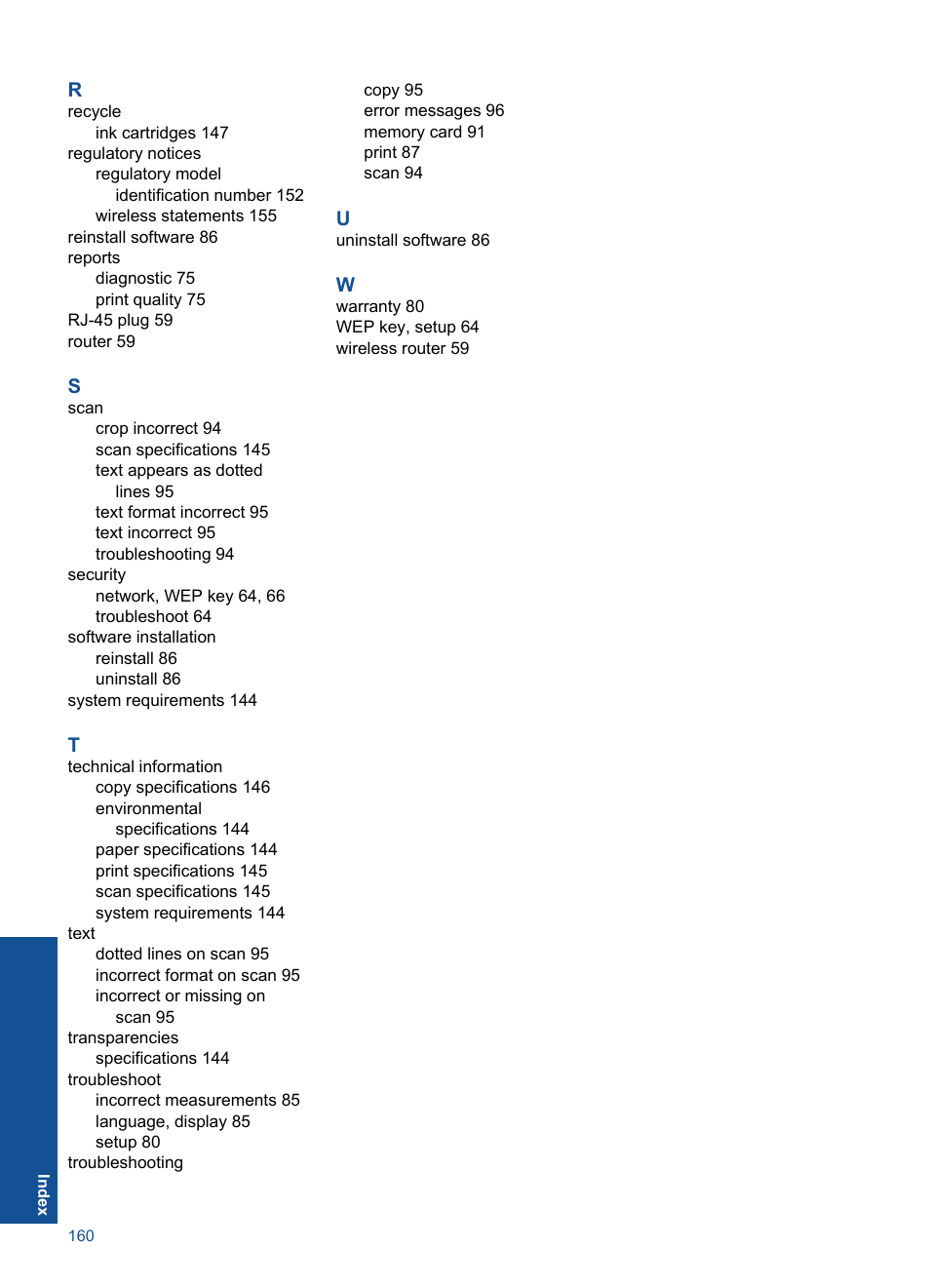 HP Photosmart Premium C309 User Manual | Page 163 / 163