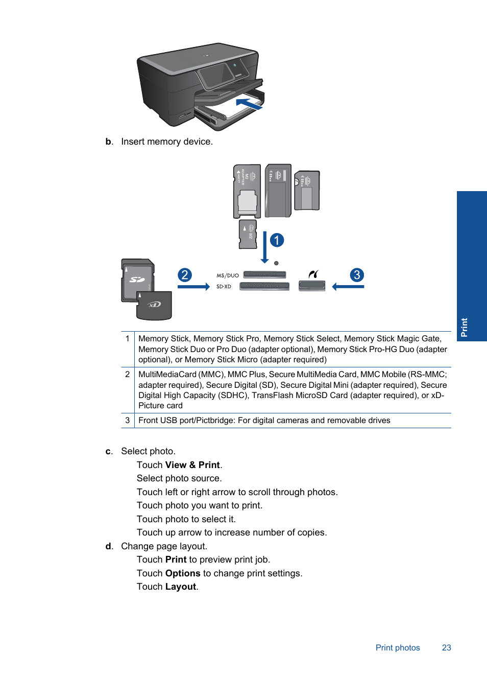 HP Photosmart Premium C309 User Manual | Page 26 / 163