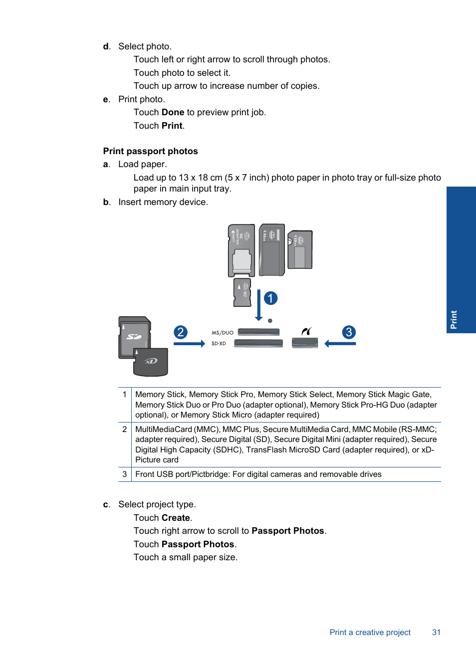 HP Photosmart Premium C309 User Manual | Page 34 / 163