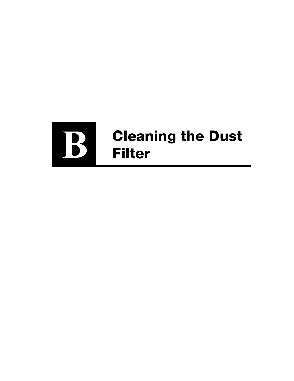 Cleaning the dust filter, Appendix b: cleaning the dust filter | HP Multi-Site Traffic Director sa9200 User Manual | Page 179 / 208