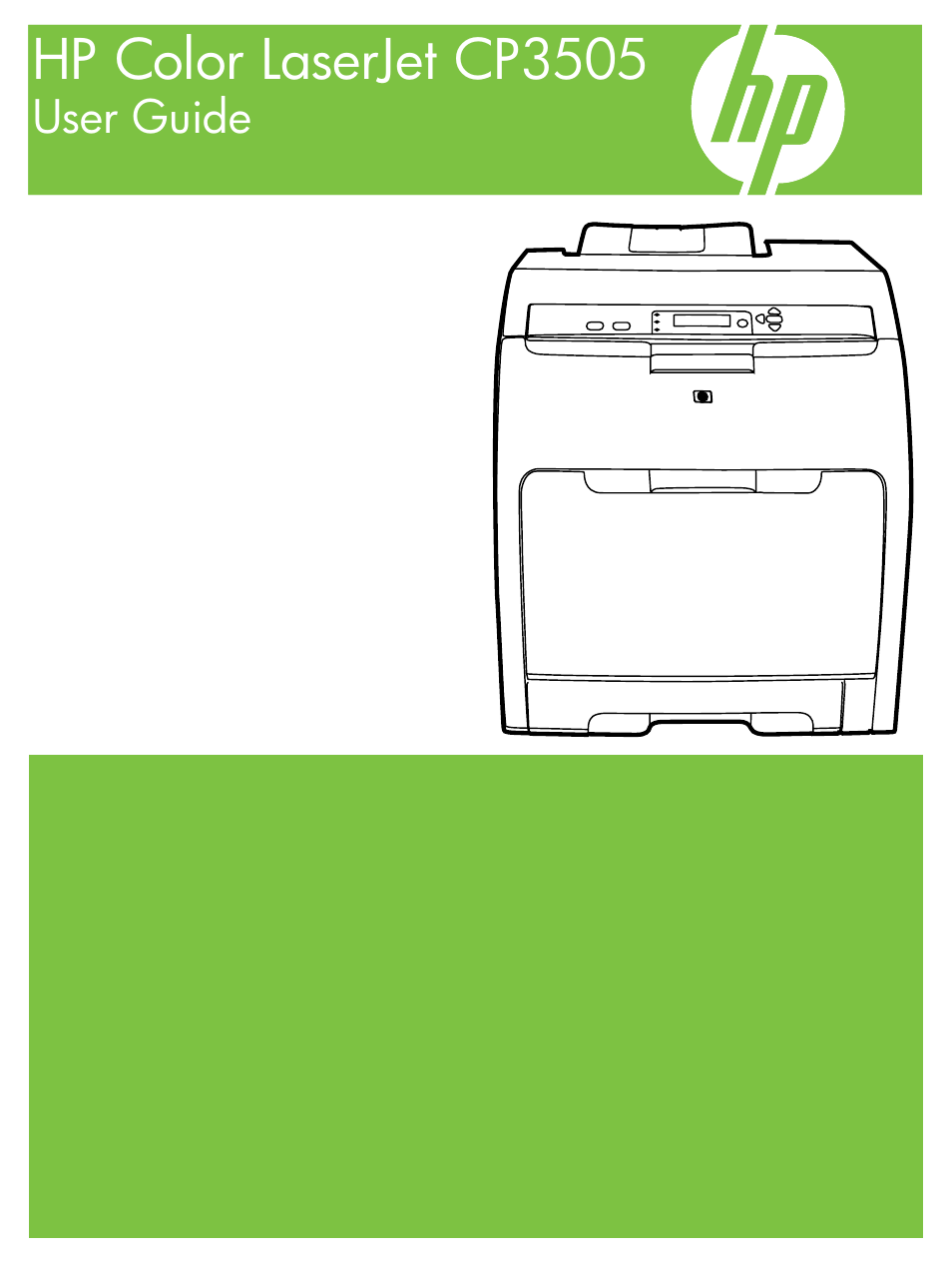 HP Color LaserJet CP3505 Printer series User Manual | 226 pages