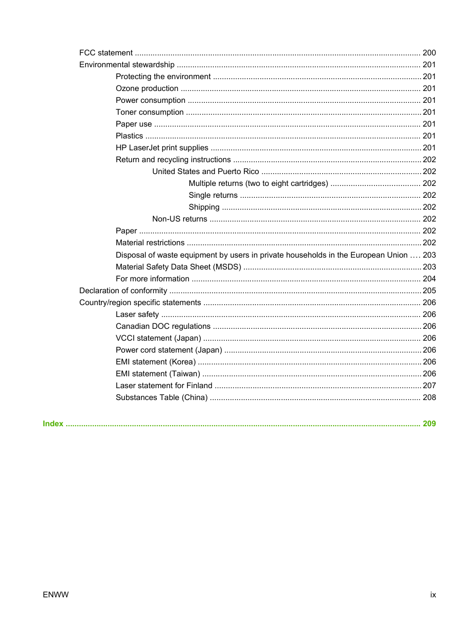 HP Color LaserJet CP3505 Printer series User Manual | Page 11 / 226