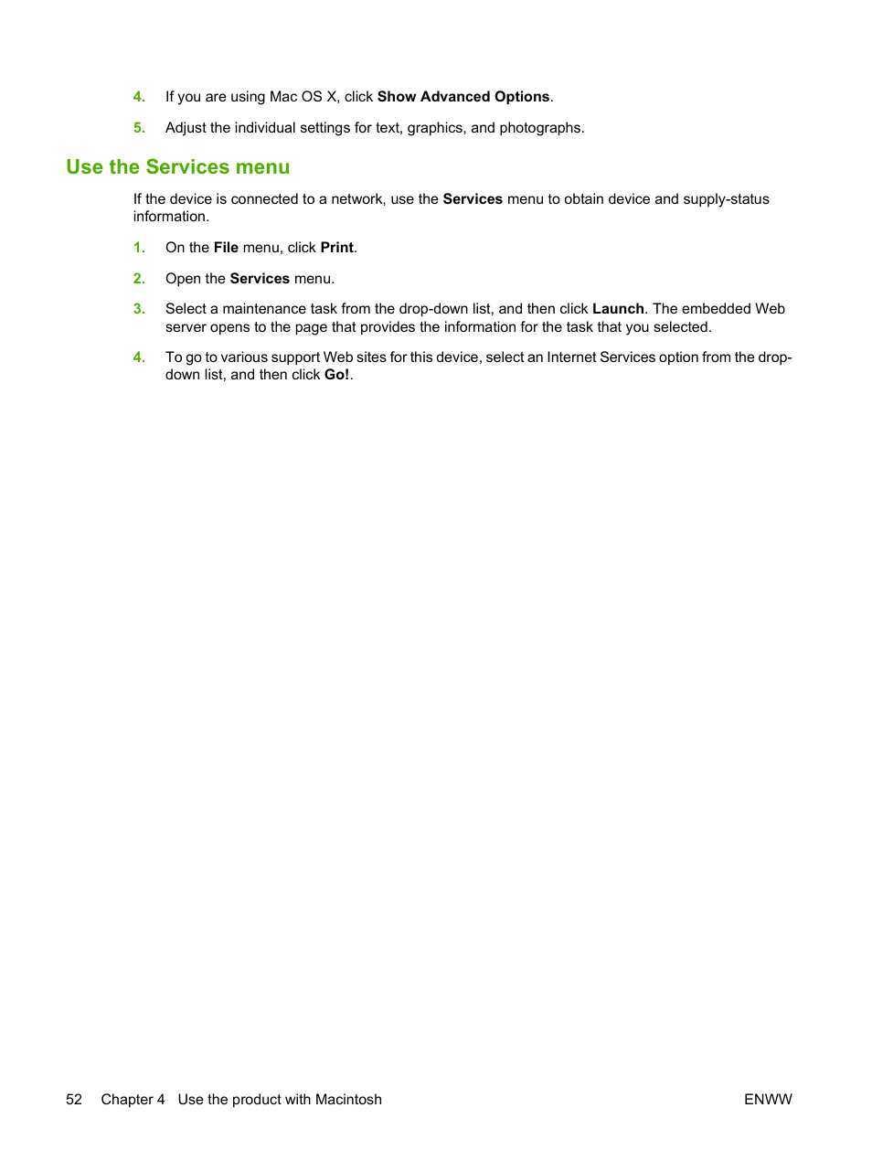 Use the services menu | HP Color LaserJet CP3505 Printer series User Manual | Page 64 / 226