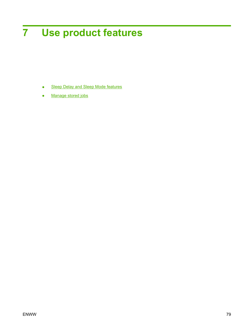 Use product features, 7 use product features, 7use product features | HP Color LaserJet CP3505 Printer series User Manual | Page 91 / 226