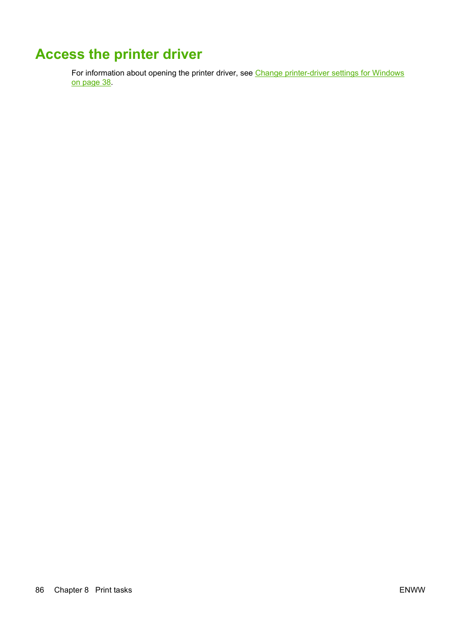 Access the printer driver | HP Color LaserJet CP3505 Printer series User Manual | Page 98 / 226